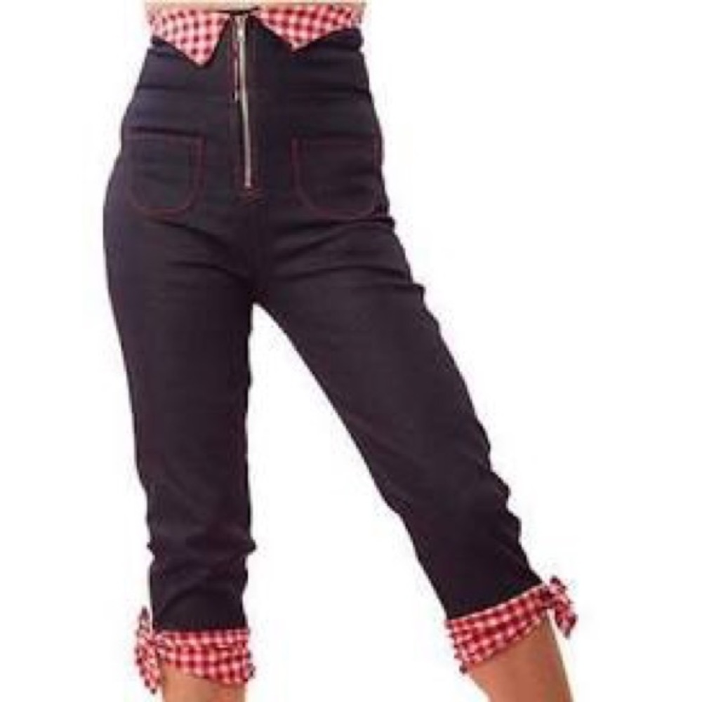 Pinky Pinups high waisted crop pants